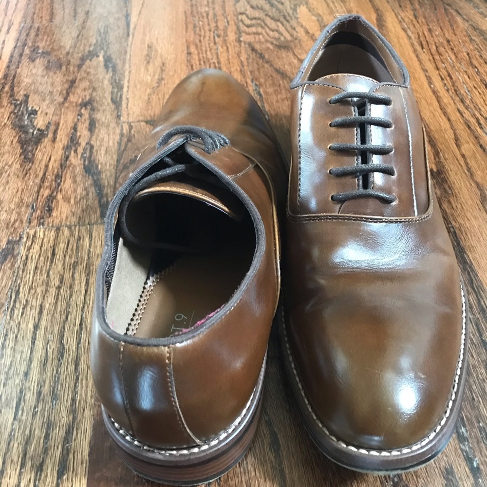 LAST DAYS Apt. 9 Garret Brown Oxford Dress Shoes - Picture 3 of 12
